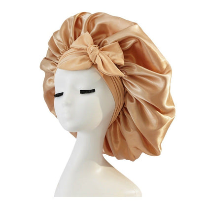 Layered Satin Hair Bonnet
