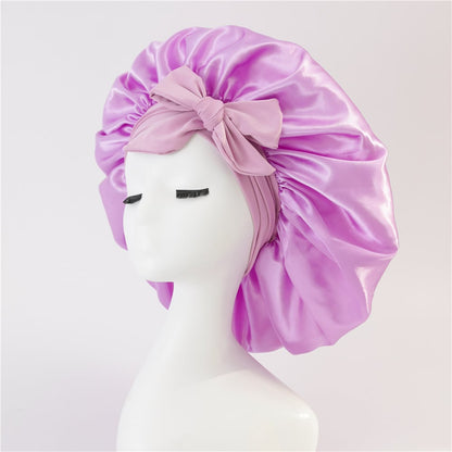 Layered Satin Hair Bonnet