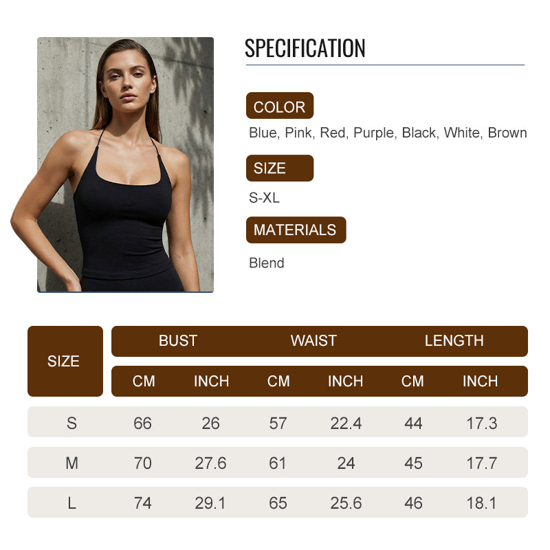 👚 49% OFF FLASH SALE ! ⚡ Women's Open Back Top with Built-in Bra – Stylish Backless Design, Built-in Bra for Comfort, Breathable & Versatile 🌸