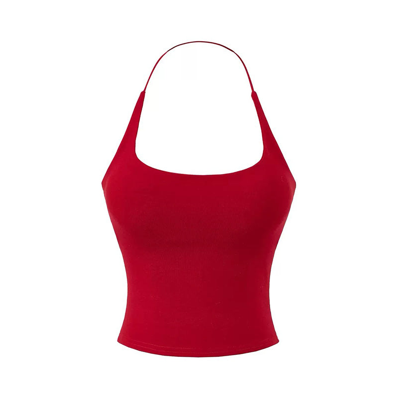 👚 49% OFF FLASH SALE ! ⚡ Women's Open Back Top with Built-in Bra – Stylish Backless Design, Built-in Bra for Comfort, Breathable & Versatile 🌸