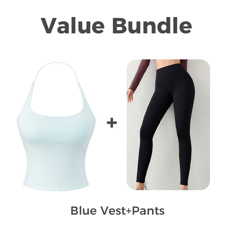 👚 49% OFF FLASH SALE ! ⚡ Women's Open Back Top with Built-in Bra – Stylish Backless Design, Built-in Bra for Comfort, Breathable & Versatile 🌸