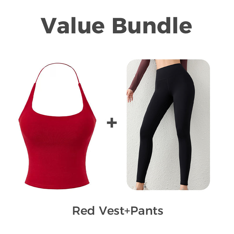 👚 49% OFF FLASH SALE ! ⚡ Women's Open Back Top with Built-in Bra – Stylish Backless Design, Built-in Bra for Comfort, Breathable & Versatile 🌸