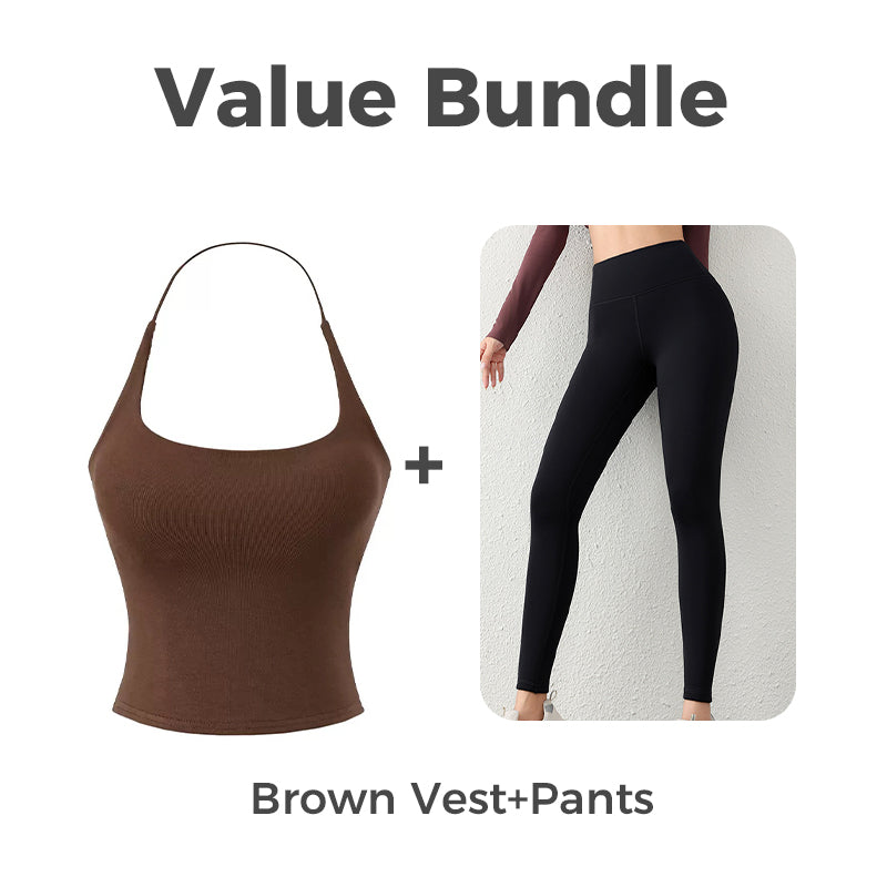 👚 49% OFF FLASH SALE ! ⚡ Women's Open Back Top with Built-in Bra – Stylish Backless Design, Built-in Bra for Comfort, Breathable & Versatile 🌸