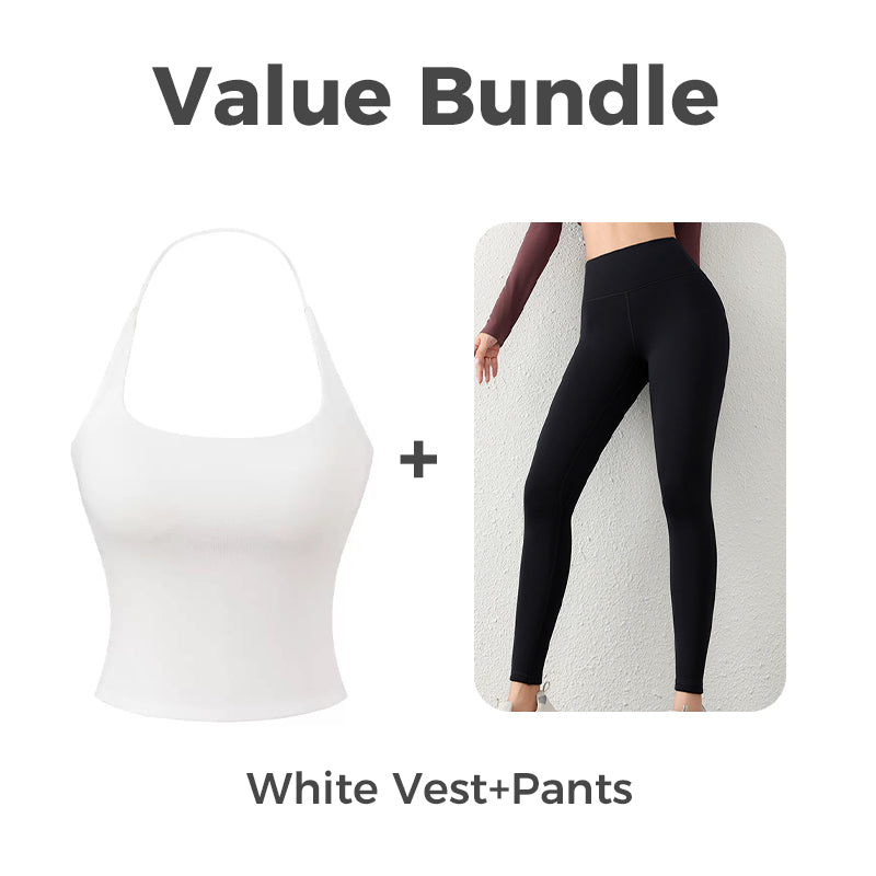 👚 49% OFF FLASH SALE ! ⚡ Women's Open Back Top with Built-in Bra – Stylish Backless Design, Built-in Bra for Comfort, Breathable & Versatile 🌸