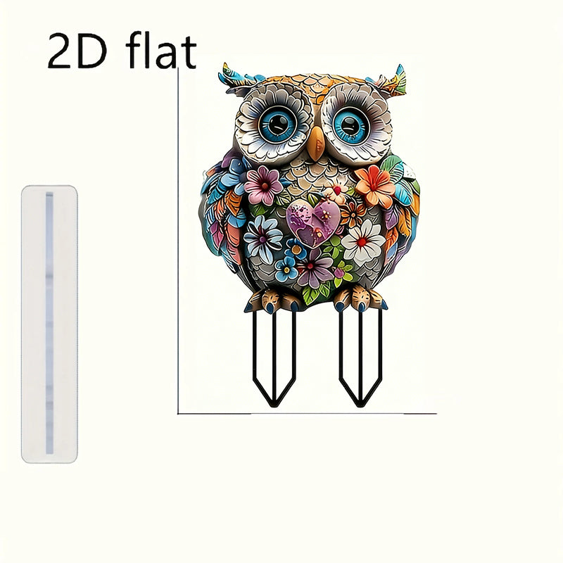 2D Acrylic Garden Stake Decor