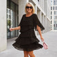 🌸Spring Sale 50% OFF🎁👗Women's Elegant Layered Ruffle Sleeve Dress – Effortless Style for Every Occasion💃
