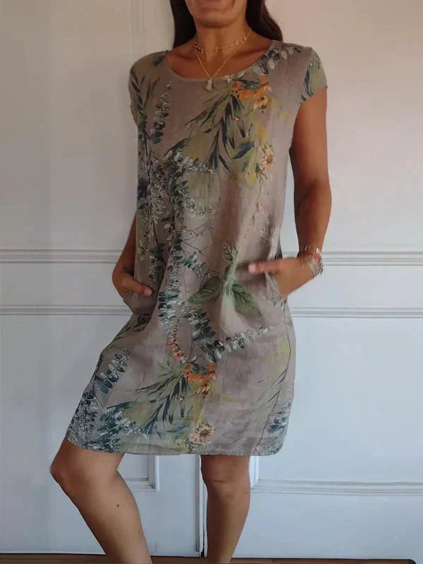 💎 50% OFF! 💎 Women's Short Sleeve Printed Dress – Lightweight, Flattering Fit & Everyday Spring Style 🌸