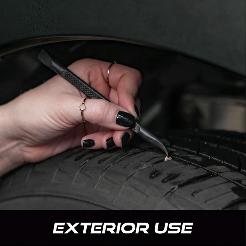 VIKING Car Detailing Pick Set for Car Detailing Kit, Safe Automotive Tool Set for Cleaning, Plastic Picks with 6 Cleaning Heads, Interior and Exterior Use, 5 Pack, Grey