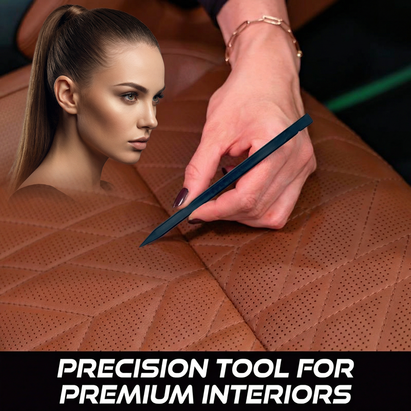 VIKING Car Detailing Pick Set for Car Detailing Kit, Safe Automotive Tool Set for Cleaning, Plastic Picks with 6 Cleaning Heads, Interior and Exterior Use, 5 Pack, Grey