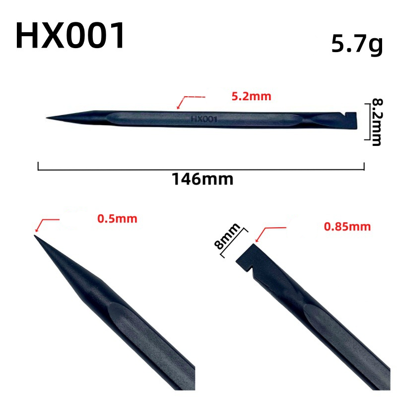 VIKING Car Detailing Pick Set for Car Detailing Kit, Safe Automotive Tool Set for Cleaning, Plastic Picks with 6 Cleaning Heads, Interior and Exterior Use, 5 Pack, Grey