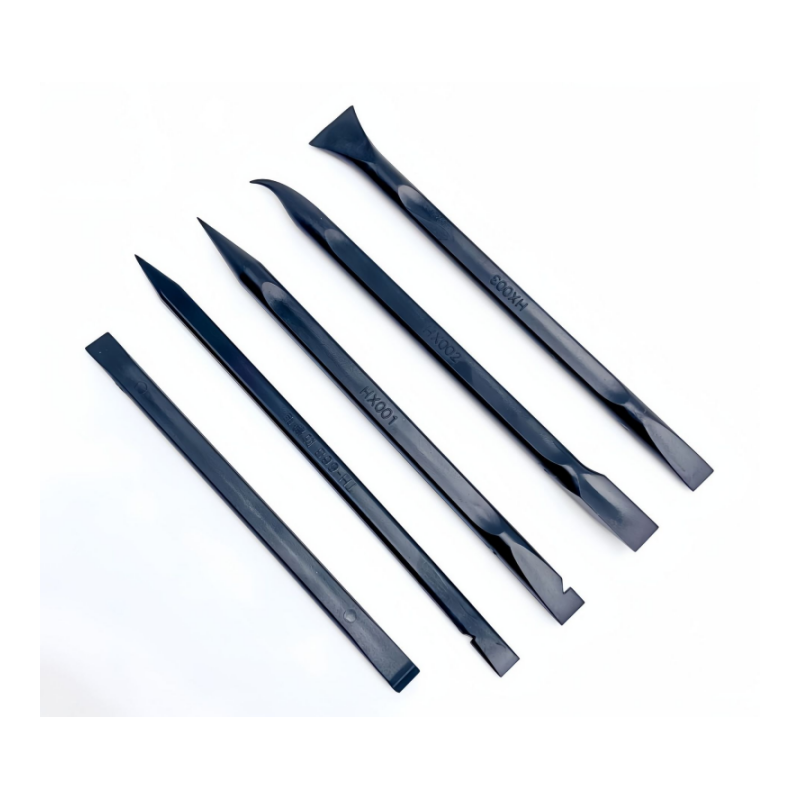 VIKING Car Detailing Pick Set for Car Detailing Kit, Safe Automotive Tool Set for Cleaning, Plastic Picks with 6 Cleaning Heads, Interior and Exterior Use, 5 Pack, Grey