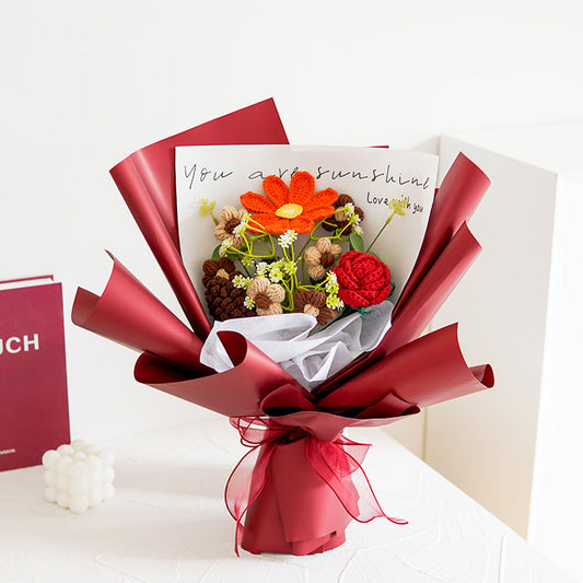 🔥【Mother's Day Special Offer!】🔥Handmade Delicate Crochet Flower Bouquet