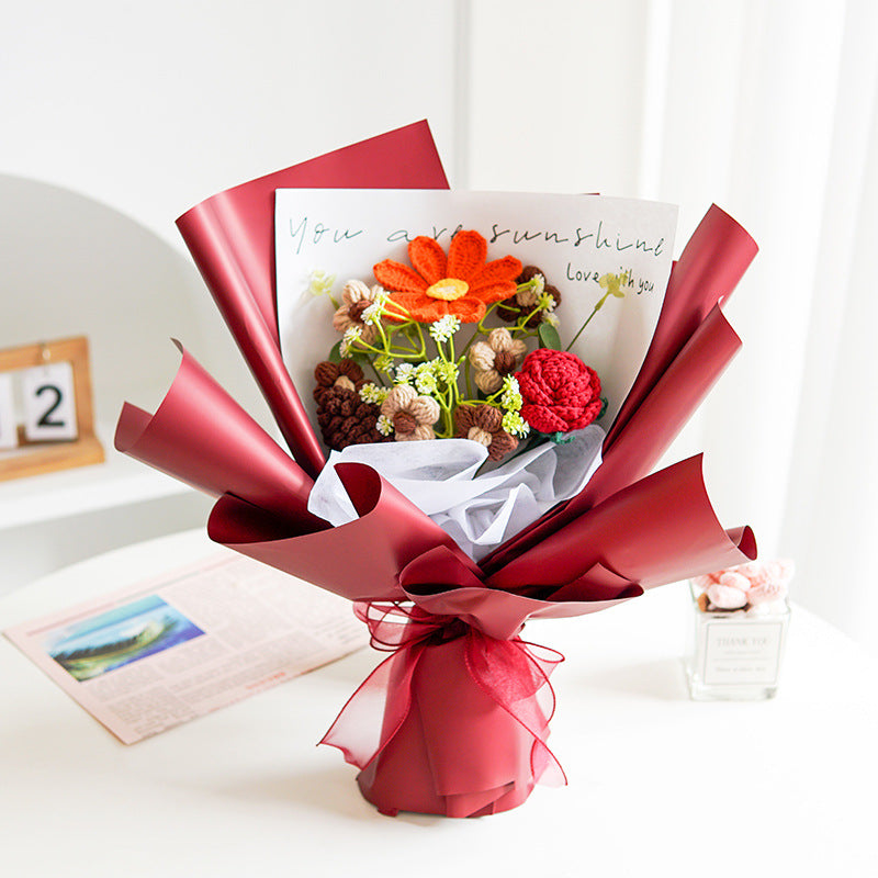 🔥【Mother's Day Special Offer!】🔥Handmade Delicate Crochet Flower Bouquet