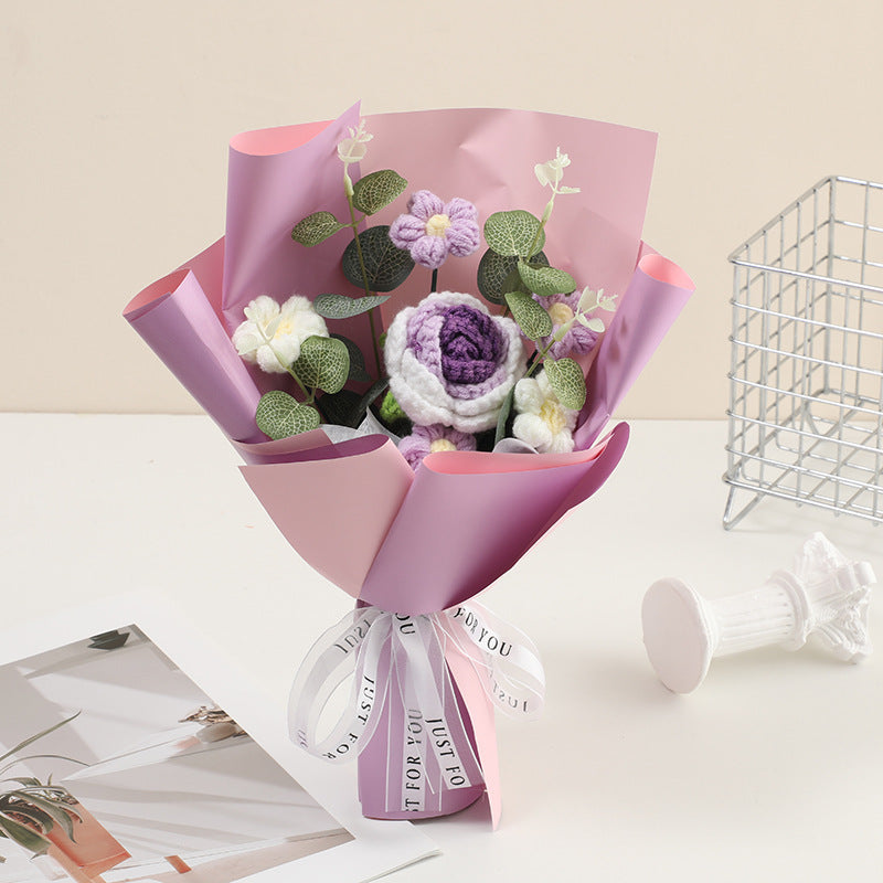 🔥【Mother's Day Special Offer!】🔥Handmade Delicate Crochet Flower Bouquet