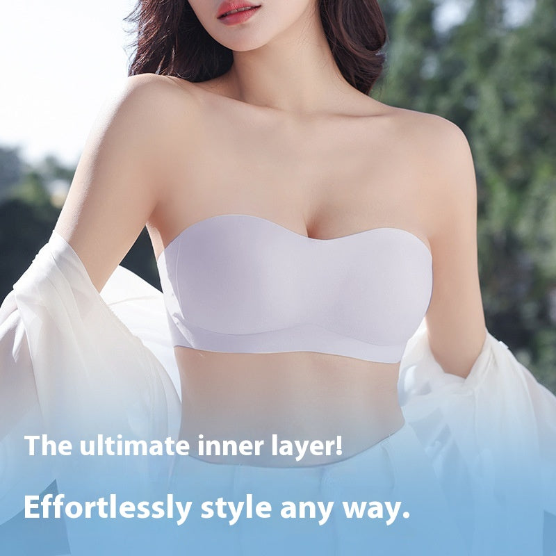 👙 50% OFF NOW! ✨ Invisible Seamless Anti-Slip Bra – Comfort, support & style – No straps, no slip – perfect under backless or off-shoulder outfits 💖
