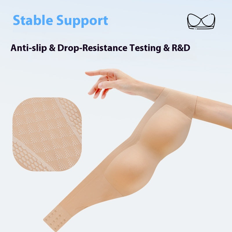 👙 50% OFF NOW! ✨ Invisible Seamless Anti-Slip Bra – Comfort, support & style – No straps, no slip – perfect under backless or off-shoulder outfits 💖