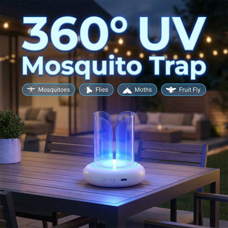 ☀️ Summer Blowout – Up to 50% Off 🍉360° UV LED Mosquito & Fly Trap Lamp