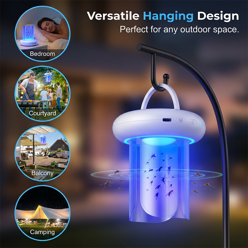 ☀️ Summer Blowout – Up to 50% Off 🍉360° UV LED Mosquito & Fly Trap Lamp