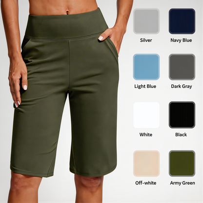 ⏰Limited Time Sale 50% Off✨Women's High-Waist Yoga Shorts with Pockets