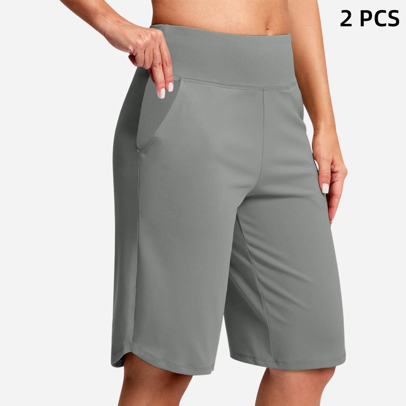 ⏰Limited Time Sale 50% Off✨Women's High-Waist Yoga Shorts with Pockets