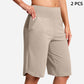 ⏰Limited Time Sale 50% Off✨Women's High-Waist Yoga Shorts with Pockets