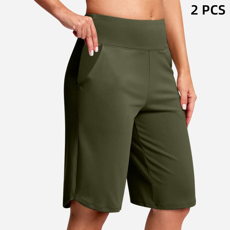 ⏰Limited Time Sale 50% Off✨Women's High-Waist Yoga Shorts with Pockets