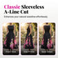 🌸Elegant Sleeveless A-Line Midi Dress with Floral Print👗❤️