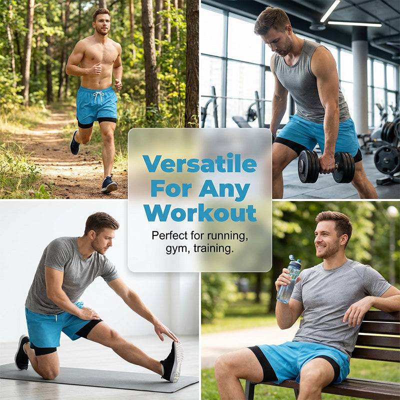 🥳2026 HOT SALE🥳2-in-1 Quick-Dry Running Shorts for Men & Women