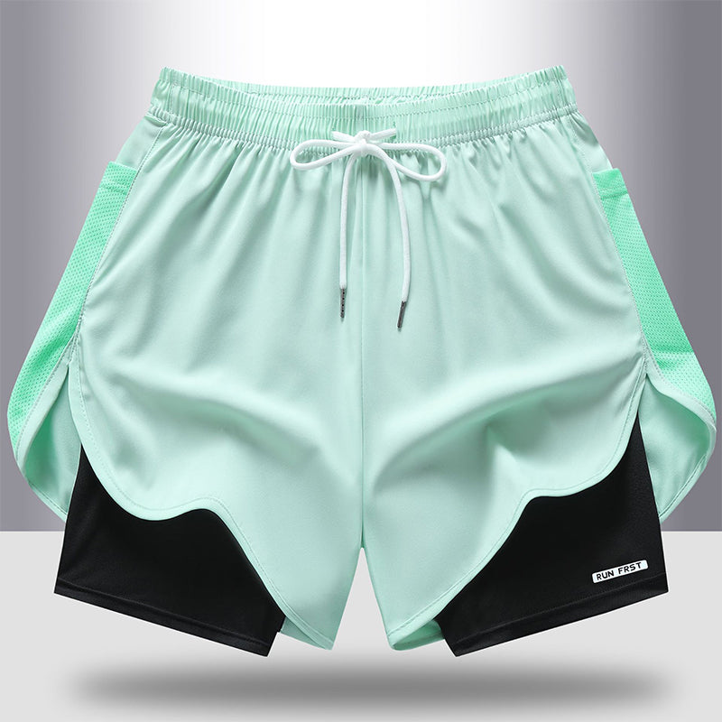 🥳2026 HOT SALE🥳2-in-1 Quick-Dry Running Shorts for Men & Women