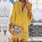 👗Women's Loose Cotton Linen Embroidered Dress🌸
