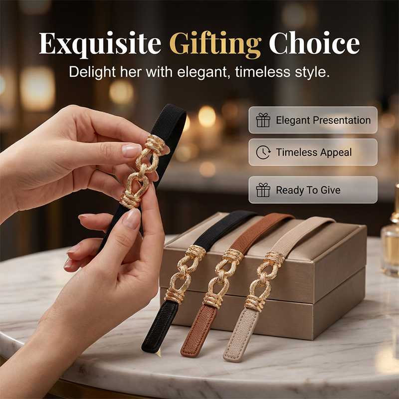 Slim Stretch Waist Belt for Dresses