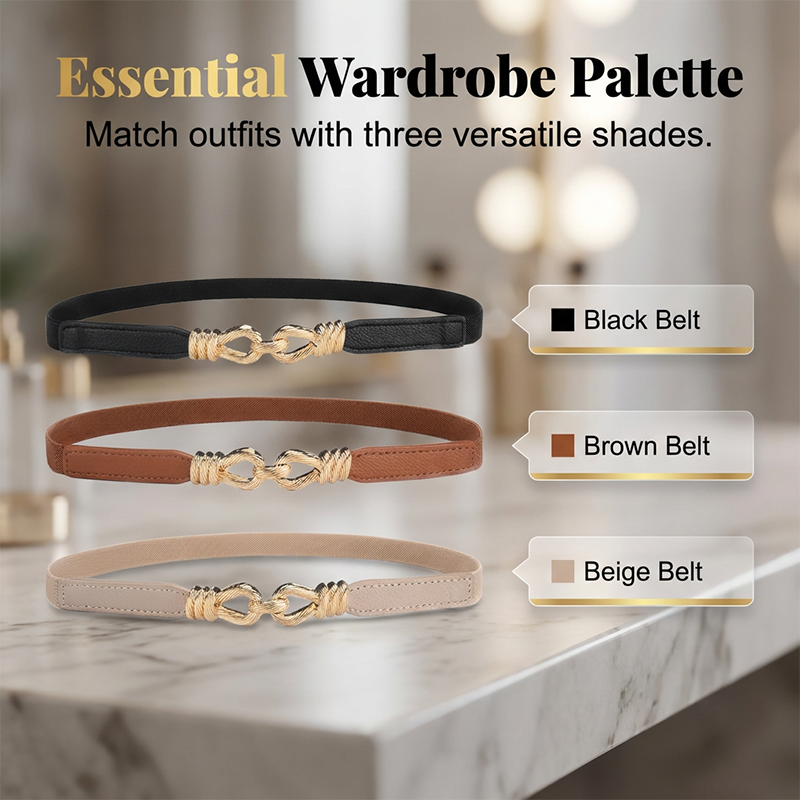 Slim Stretch Waist Belt for Dresses