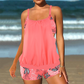 🔥 Limited-Time 50% OFF! 🔥Women's Two-Piece Blouson Tankini with Shorts