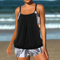 🔥 Limited-Time 50% OFF! 🔥Women's Two-Piece Blouson Tankini with Shorts