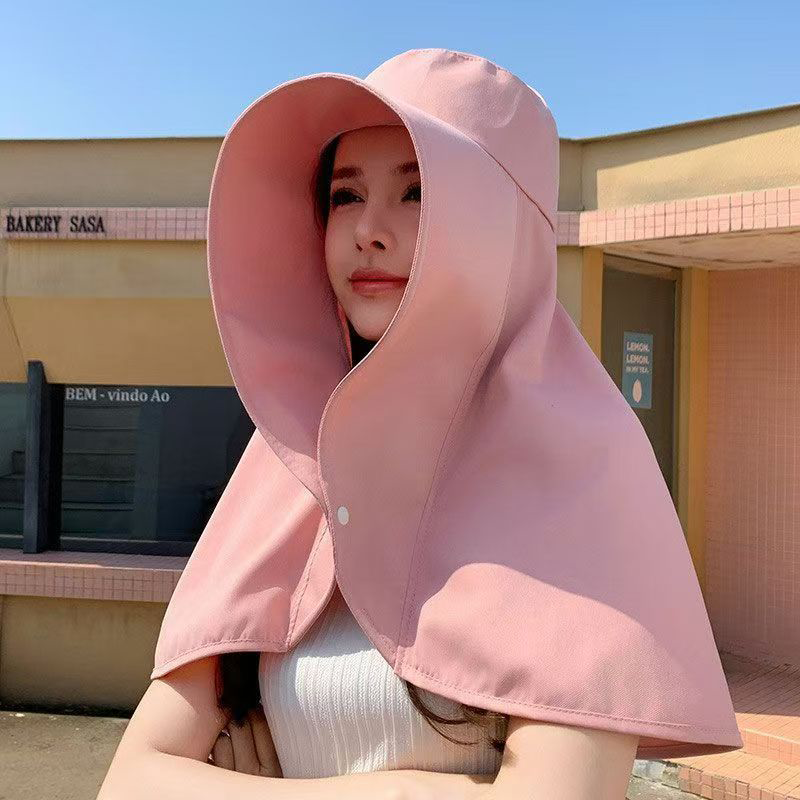 💥Summer Hot Sales💥Women's Full-Face Sun Hat with Shawl