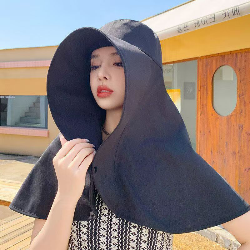 💥Summer Hot Sales💥Women's Full-Face Sun Hat with Shawl