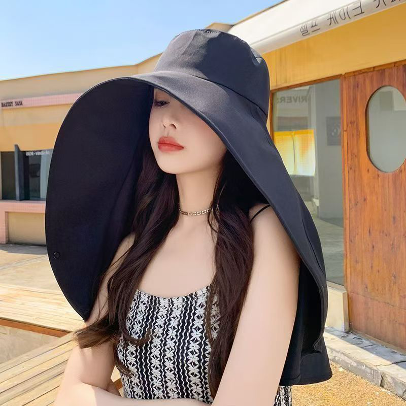 💥Summer Hot Sales💥Women's Full-Face Sun Hat with Shawl