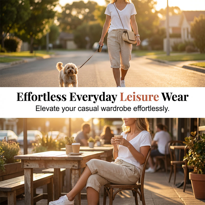 ⏳Limited-time 49% off⏰Women's Casual Cotton Linen Capris👖