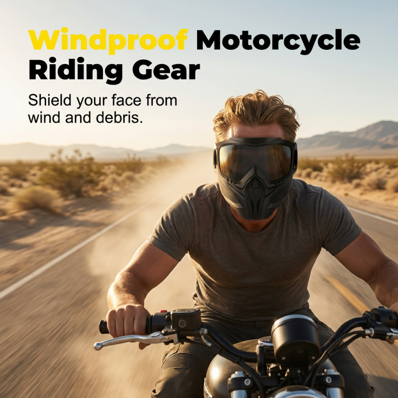 🥳2026 HOT SALE🥳💞50K+ SOLD!🏍️⚡ 50% OFF! Detachable Full Face Goggle Mask – Anti‑fog, windproof & breathable. Quick‑detach goggle system. Weld or ride, face fully protected! 🛡️✨