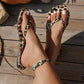 ⛱️Summer Hot Sale💞Leopard Print Flip-Flops with Heart Charm