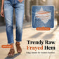 Women's Fashionable Slim-Fit Distressed Jeans