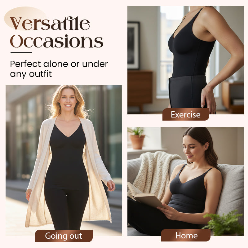 Women's Tummy Shaping Top with Built-In Bra