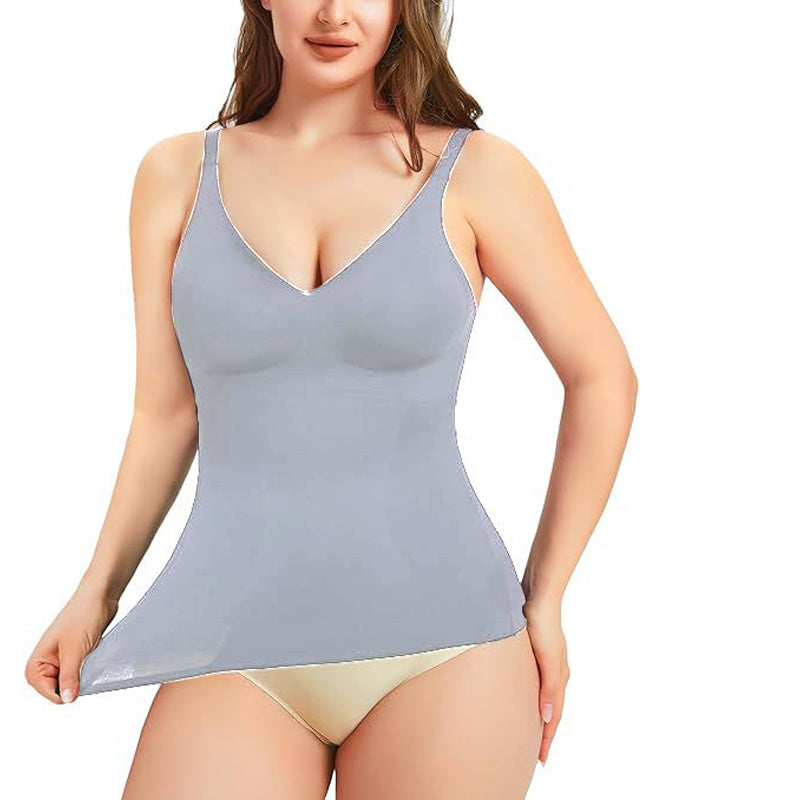 Women's Tummy Shaping Top with Built-In Bra