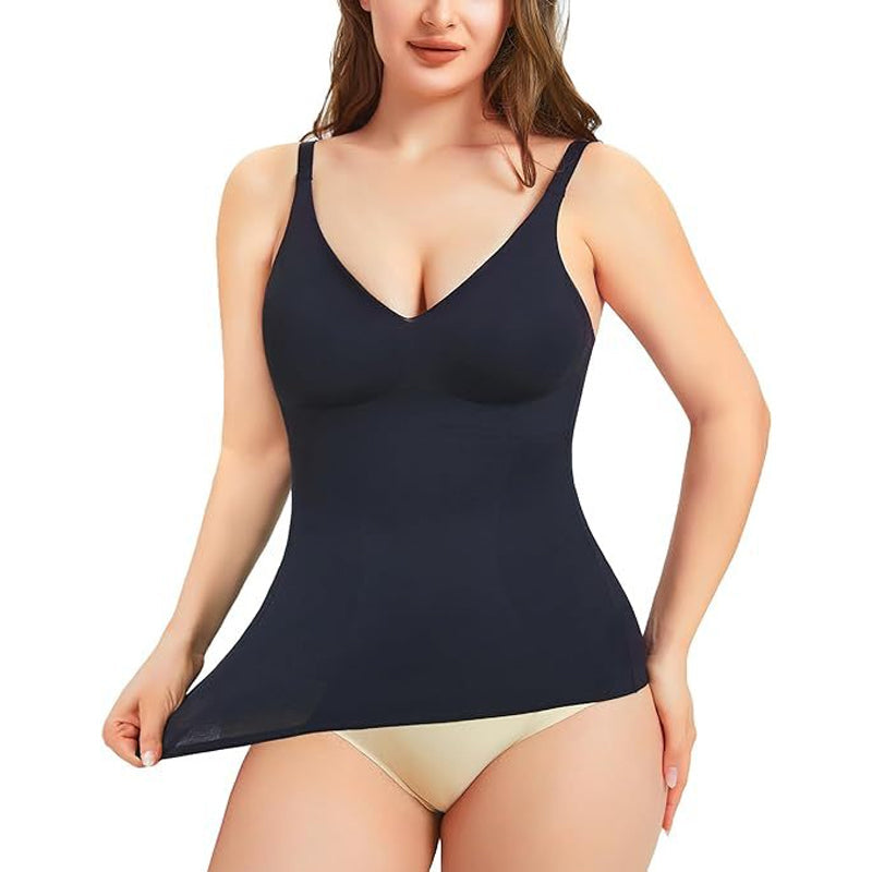 Women's Tummy Shaping Top with Built-In Bra
