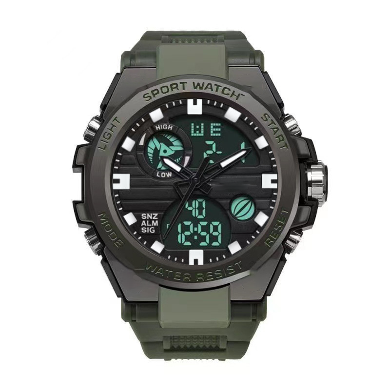 ⌚ LIMITED-TIME 50% OFF! ✨ Men's Waterproof Sports Watch – Dual Display, 3ATM, Shock-Resistant 🏃‍♂️