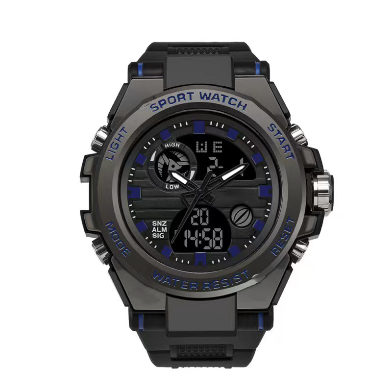 ⌚ LIMITED-TIME 50% OFF! ✨ Men's Waterproof Sports Watch – Dual Display, 3ATM, Shock-Resistant 🏃‍♂️