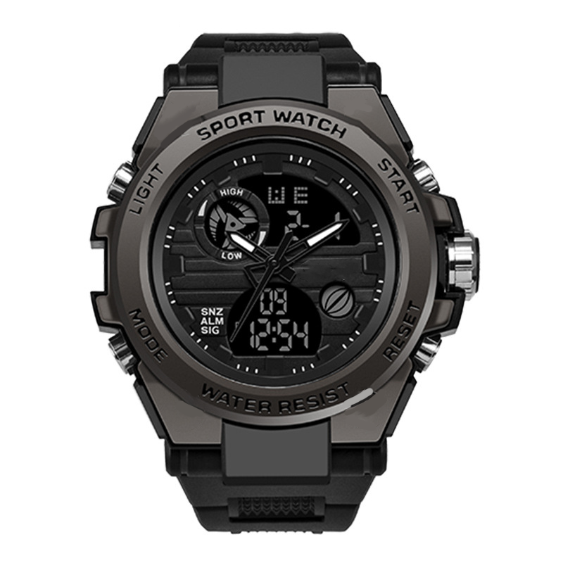 ⌚ LIMITED-TIME 50% OFF! ✨ Men's Waterproof Sports Watch – Dual Display, 3ATM, Shock-Resistant 🏃‍♂️