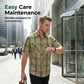 👔50% OFF! 🍂 Men's Casual Plaid Short Sleeve Shirt – Classic Pattern, Relaxed Fit, Breathable Comfort ✨