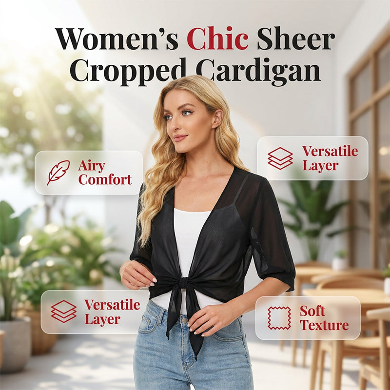 👚 50% OFF NOW! 📢🎁Buy Now Get Free Gift ⏳ Women's Chiffon Tie-Front Top – Summer layering essential – Lightweight, breathable & perfect for beach or brunch 🌸