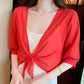 👚 50% OFF NOW! 📢🎁Buy Now Get Free Gift ⏳ Women's Chiffon Tie-Front Top – Summer layering essential – Lightweight, breathable & perfect for beach or brunch 🌸